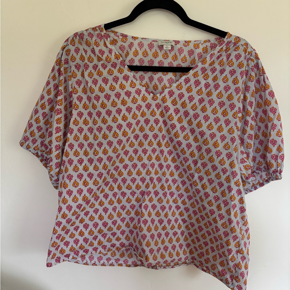 J.Crew V-Neck Cotton Top | A9